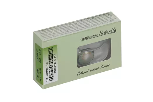 Линзы Офтальмикс Butterfly One Month Green контактные R 8.6 (диоптрия -5,5), 2 шт