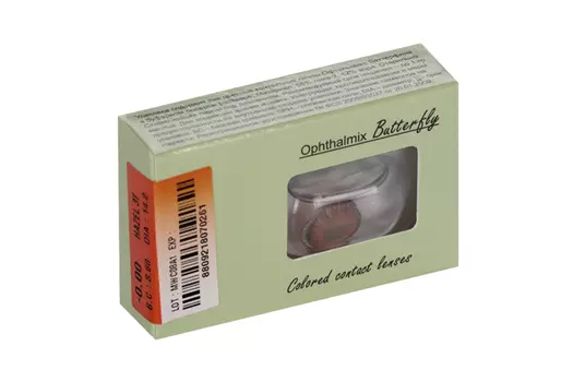 Линзы Офтальмикс Butterfly One Month Hazel контактные R 8.6 (диоптрия 00.0), 2 шт