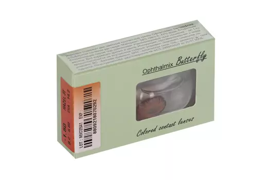 Линзы Офтальмикс Butterfly One Month Hazel контактные R 8.6 (диоптрия -1,5), 2 шт