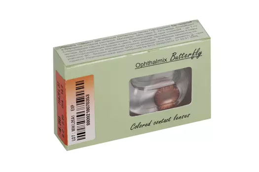 Линзы Офтальмикс Butterfly One Month Hazel контактные R 8.6 (диоптрия -4,5), 2 шт