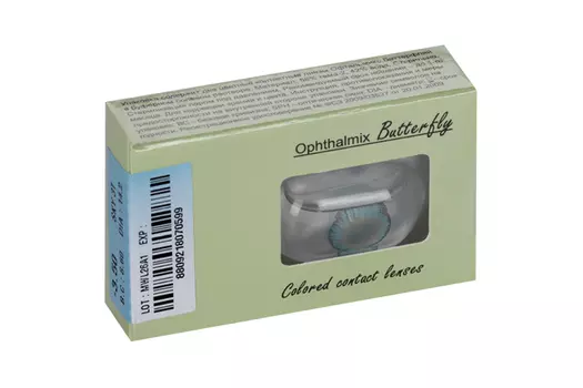 Линзы Офтальмикс Butterfly One Month Sky/Sky Blue контактные R8.6 (диоптрия -3,5), 2 шт