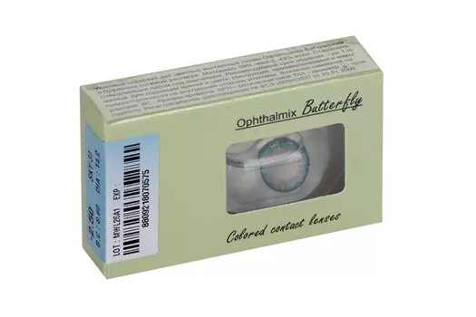Линзы Офтальмикс Butterfly One Month Sky/Sky Blue контактные R8.6 (диоптрия -2,5), 2 шт