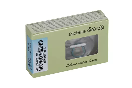 Линзы Офтальмикс Butterfly One Month Sky/Sky Blue контактные R8.6 (диоптрия -4,5), 2 шт