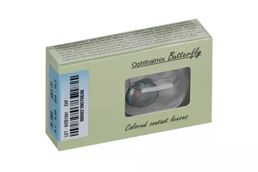 Линзы Офтальмикс Butterfly One Month Sky/Sky Blue контактные R8.6 (диоптрия -5,5), 2 шт