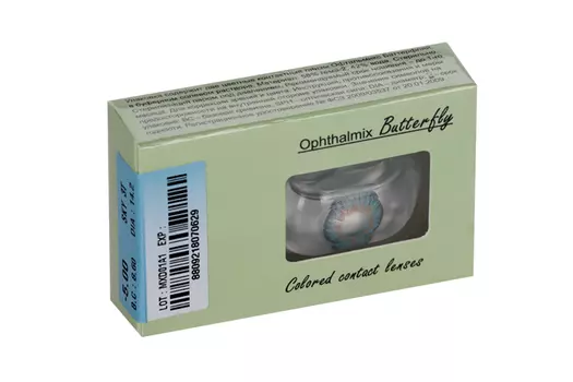 Линзы Офтальмикс Butterfly One Month Sky/Sky Blue контактные R8.6 (диоптрия -5,0), 2 шт