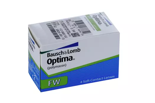 Линзы Bausch+Lomb Optima FW контактные R 8.4 (диоптрия -2,5), 4 шт