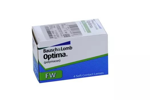 Линзы Bausch+Lomb Optima FW контактные R 8.4 (диоптрия -6,0), 4 шт