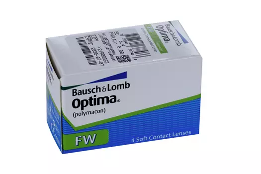 Линзы Bausch+Lomb Optima FW контактные R 8.4 (диоптрия -5,5), 4 шт
