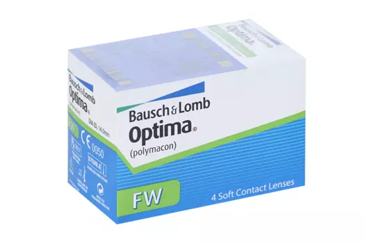 Линзы Bausch+Lomb Optima FW контактные R 8.7 (диоптрия -4,75), 4 шт