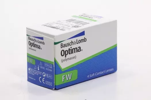 Линзы Bausch+Lomb Optima FW контактные R 8.7 (диоптрия -5,5), 4 шт