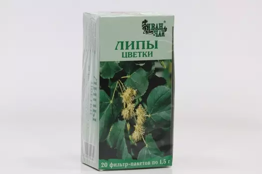 Липы цветки, 1,5 г, 20 шт, порошок