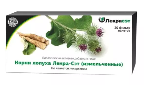 Лопуха корни, 1,5 г, 20 шт, сырье-порошок