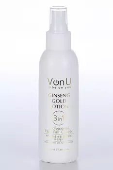 Лосьон Von-U Ginseng Gold Lotion д/роста волос с экстрак золотого женьшеня, 150 мл