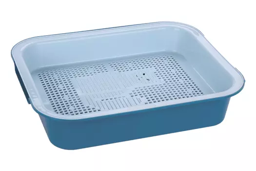 Лоток Чистый котик д/кошек 38х31.5х8 см синий