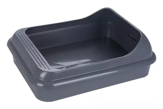 Лоток Чистый котик д/животных верный друг серый (М3666)