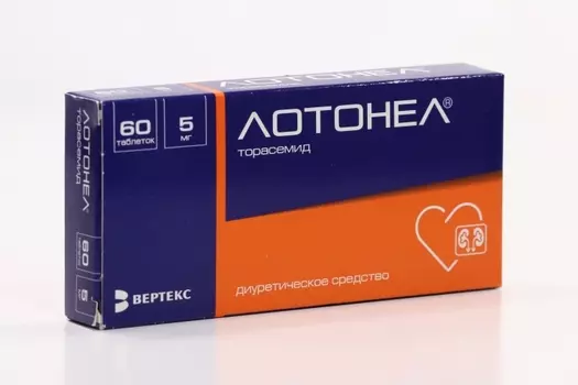 Лотонел 5 мг, 60 шт, таблетки