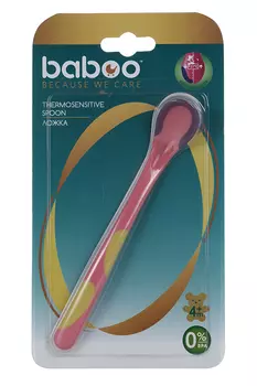 Ложка Бабуу (с 4 мес), розовая