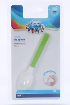 Ложка Канпол д/кормления с мягким наконечником (с 4 мес)
