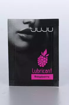 Лубрикант JUJU съедобный со вкусом малины саше 7722JU, 3 мл