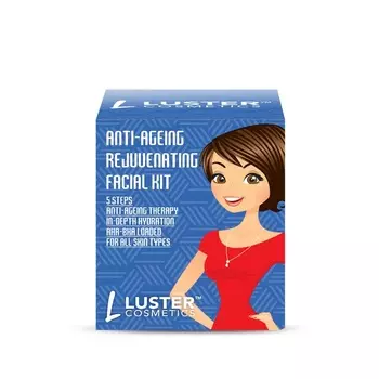 LUSTER Anti Ageing Facial Kit Набор: Пенка-скраб для умывания, Массажный гель для лица, Массажный кр