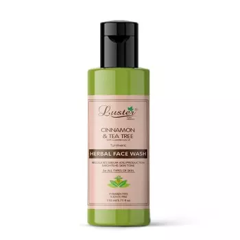 LUSTER Cinnamon & Tea Tree Herbal Face Wash Гель для умывания с маслами корицы, чайного дерева и кур