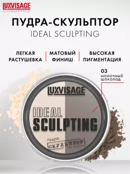 LuxVisage Пудра-скульптор IDEAL SCULPTING тон 3 Молочный шоколад, 5 г
