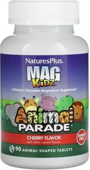 Магний Animal Parade со вкусом вишни д/детей, 90 шт, таблетки