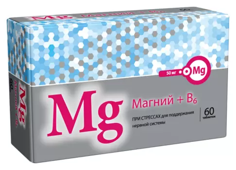 Магний+B6, 60 шт, таблетки