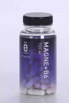Магний B6 Ёбатон 720 мг, 60 шт, капсулы