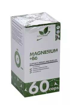 Магний + Б6 NaturalSupp, 60 шт, капсулы