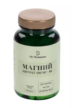 Магний цитрат 400 мг+В6 Dr.Neumann, 720 мг, 90 шт, капсулы
