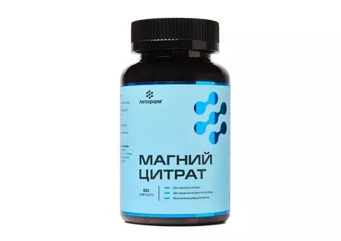 Магний цитрат ЛетоФарм, 60 шт, капсулы