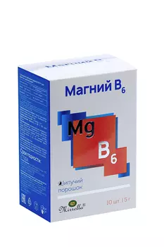 Магний В6, 5 г, 10 шт, порошок шипучий апельсин пакет-саше