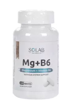 Магний+Витамин B6 Solab, 120 шт, капсулы Solab