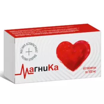МагниКа, 500 мг, 60 шт, таблетки