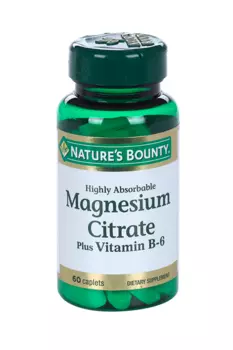 Магния цитрат с витамином В6 Нэйчес Баунти, 60 шт, таблетки