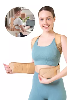 Магнитный корректор осанки INNORTO с полной поддержкой позвоночника, размер L