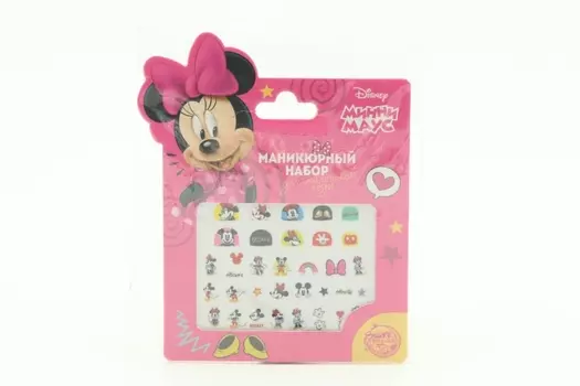 Маникюрный набор Disney Наклейки д/ногтей Минни Маус