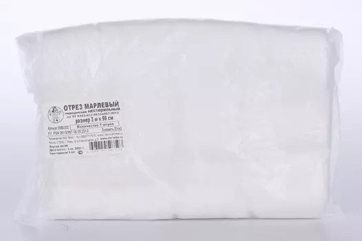 Марля плотн 32г/м2 0.9х3 м