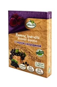 Мармелад Di&Di крафтовый желейно-формовой с черной смородиной, 155 г