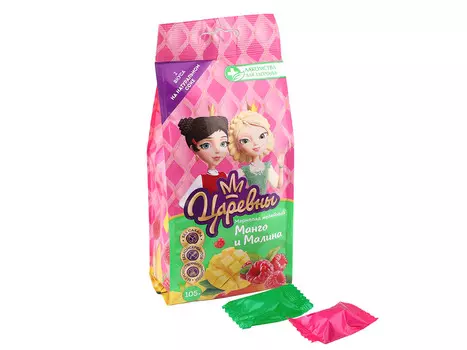 Мармелад желейн Царевны манго/малина б/сахара, 105 г