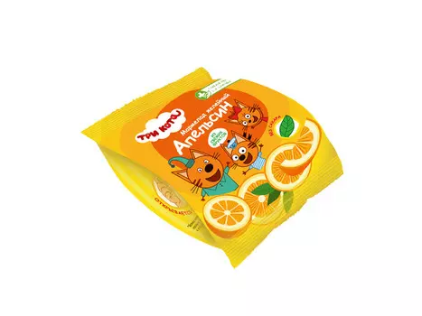 Мармелад желейн Три кота Апельсин б/сах, 35 г