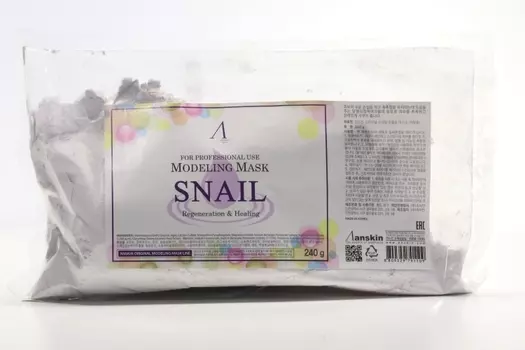Маска Anskin Snail Modeling Refill альгинатная, 240 г, арт АН173