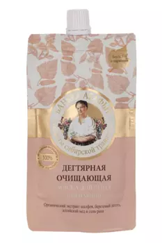Маска Банька Агафьи д/лица дегтярная очищающая для парной, 100 мл