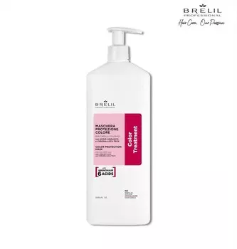 Маска Brelil professional AMINO TREATMENT для защиты цвета окрашенных волос, 1000мл.
