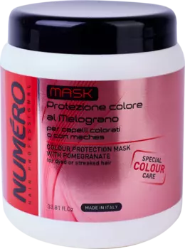 Маска Brelil professional NUMERO с экстрактом граната для окрашенных и мелированных волос, 1000 мл