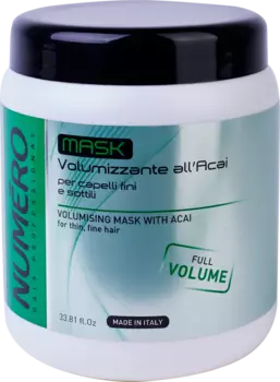 Маска Brelil professional NUMERO с экстрактом ягод асаи для тонких и ослабленных волос, 1000 мл