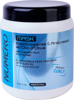 Маска Brelil professional NUMERO с оливковым маслом для вьющихся и волнистых волос, 1000 мл
