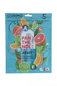 Маска Corimo PANTHENOL тканевая поливитаминная, 70 г
