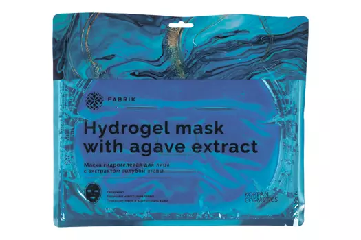 Маска д/лица Fabrik cosmetology гидрогелевая с экстр голубой агавы